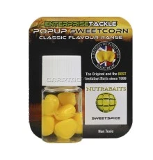 Искусственная плавающая насадка Enterprise Tackle Pop Up Sweetcorn Nutrabait Sweet Spice Yellow Сладкие специи